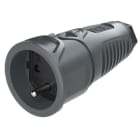 PC ELECTRIC - Taurus2 Gummi-Kupplung fb SH IP20 (anthrazit/schwarz)