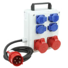 PC ELECTRIC - Mobilverteiler Kunststoff Baureihe Schwaz MV 2x16/5 4xSSD 2m5G2.5St16 Griff