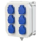 PC ELECTRIC - Wandverteiler Kunststoff Baureihe LOFER4 IV 6xSSD M20ÖoM20uBS VC5p IP54 IP54