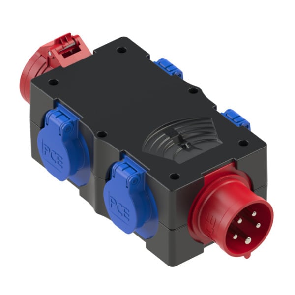 PC ELECTRIC - Mobilverteiler Kunststoff Baureihe ST.ANTON 6F 16/5 4xSSD GS16/5 IP44