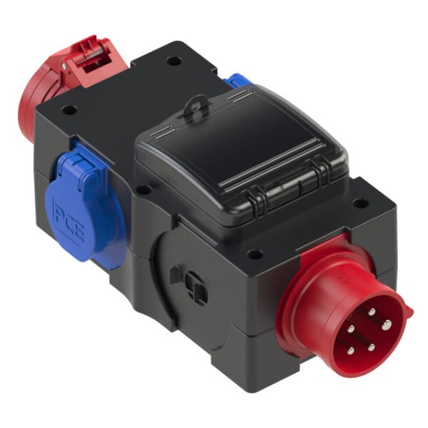 PC ELECTRIC - Mobilverteiler Kunststoff Baureihe ST.ANTON 6F 16/5 2xSSD GS16/5 Ea IP44
