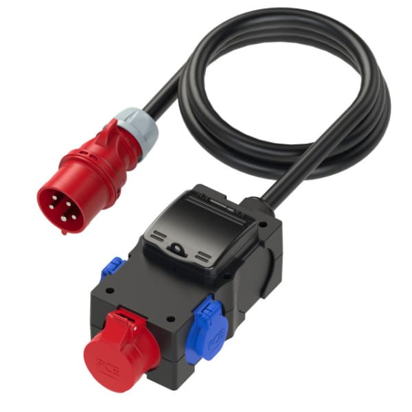 PC ELECTRIC - Mobilverteiler Kunststoff Baureihe ST.ANTON 6F 16/5 2xSSD 2m5G6St32 Ea IP44