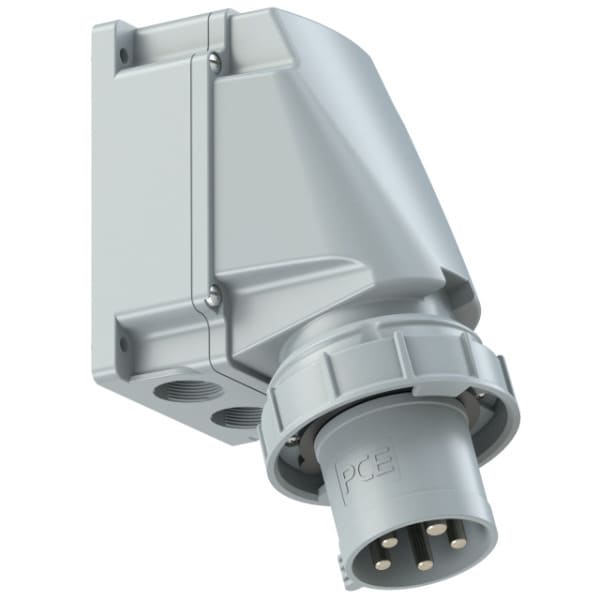 PC ELECTRIC - CEE-Wandgerätestecker 63A 5p 1h IP67 POWER TWIST