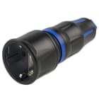 PC ELECTRIC - Schutzkontaktkupplung nat LED IP20 blau Serie TopTaurus2
