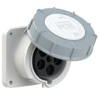 PC ELECTRIC - CEE-Anbausteckdose gerade (100x100) 63A 5p 1h IP67 POWER TWIST