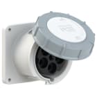 PC ELECTRIC - CEE-Anbausteckdose gerade (120x120) 125A 5p 1h IP67 POWER TWIST