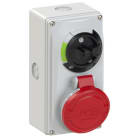 PC ELECTRIC - CEE-Steckdose abschaltbar kompakt 16A 5p 6h IP44/IP54 Knock Out