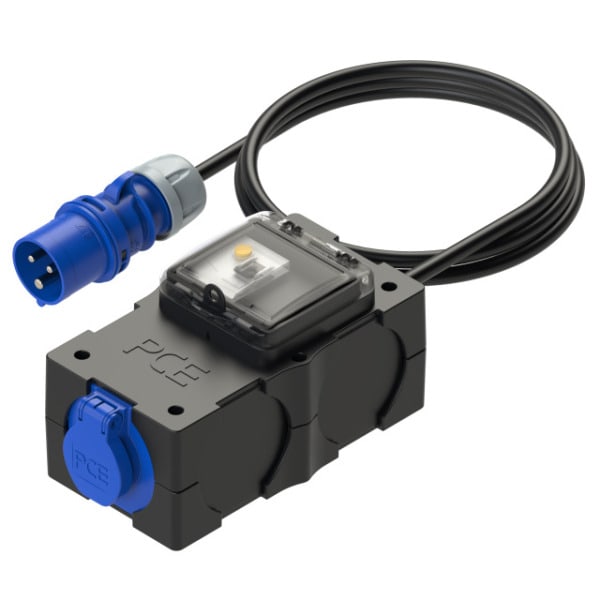 PC ELECTRIC - CEE-Caravan Adapter 16A 3p 6h mit FI Schutzschalter 30mA, St. Anton IP44