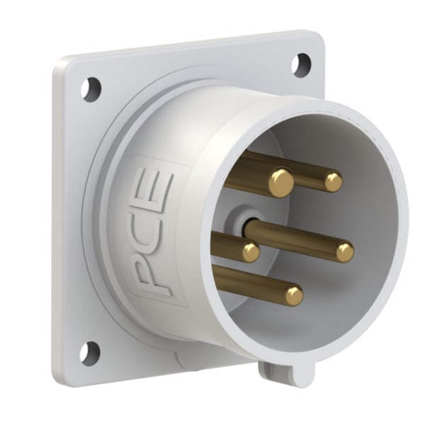 PC ELECTRIC - CEE-Anbaugerätestecker 70x70 gerade 16A 5p 1h IP44