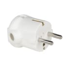 PC ELECTRIC - Schutzkontaktstecker PP 2SL seitlich IP20 weiß