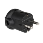 PC ELECTRIC - Schutzkontaktstecker PP 2SL seitlich IP20 schwarz
