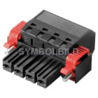 PC ELECTRIC - EXP_KLA CEE-Anbaudose gerade 400V 32A 5P IP44 Fl.75x75