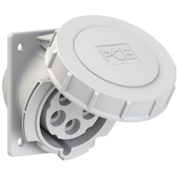 PC ELECTRIC - CEE-Anbausteckdose schräg (80x97mm) 32A 5p 1h IP67