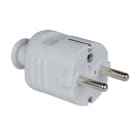 PC ELECTRIC - Schutzkontaktstecker PP 2SL Tülle zentral IP20 grau