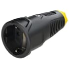 PC ELECTRIC - Taurus2 Gummi-Kupplung nat SH IP20 (schwarz/gelb)
