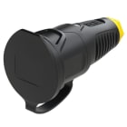 PC ELECTRIC - Taurus2 Vollgummi-Kupplung DB nat IP54 (schwarz/gelb)