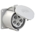 PC ELECTRIC - CEE-Anbausteckdose gerade (75x75mm) 32A 5p 1h IP44/IP54