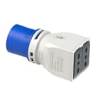 PC ELECTRIC - CEE-Multiadapter 16A 3p 6h auf 2x P17/11 IP20
