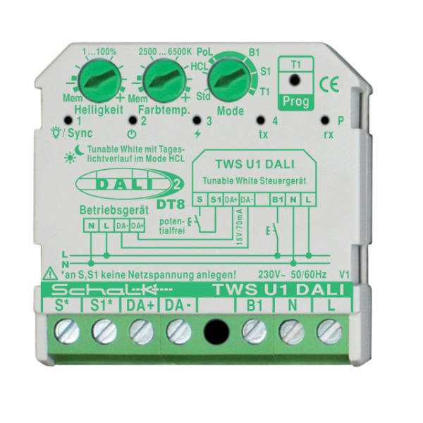PC ELECTRIC - Tunable White Steuergerät DALI (230V AC, UP), integr. Netzteil