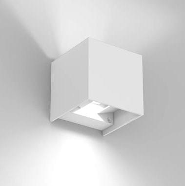 PLANLICHT - spacecube 100 IP54 eckig weiss 2x2W LED 230lm 3000K
