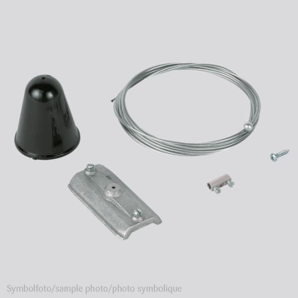 PLANLICHT - SEILABHÄNGUNG 2000mm SW zu 3-Phasen Stromschiene