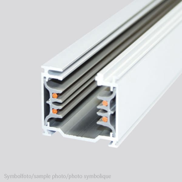 PLANLICHT - 3-PHASENSTROMSCHIENE 1000mm eckig weiß LxBxH: 36x33mm