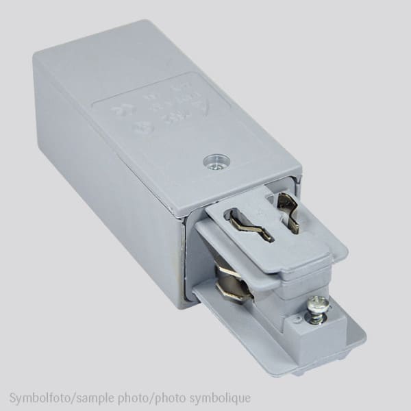 PLANLICHT - Einspeisung rechts SI zu 3-PhasenStromschiene eckig LxB:80mm