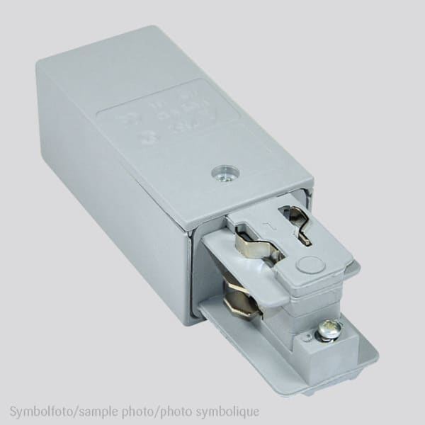 PLANLICHT - Einspeisung links SI zu 3-Phasen Stromschiene eckig LxB:80mm