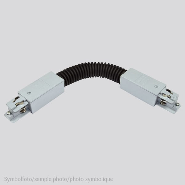 PLANLICHT - FLEXIBLER VERBINDER zu 3-Phasen Stromschiene eckig, silber