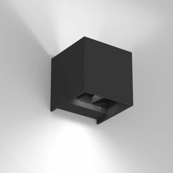 PLANLICHT - spacecube 100 Wandleuchte schwarz