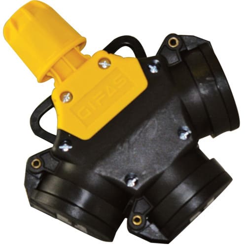 GIFAS - Vollgummi-Dreifach-Schukokuppl. 16A 230V Industrieausf.