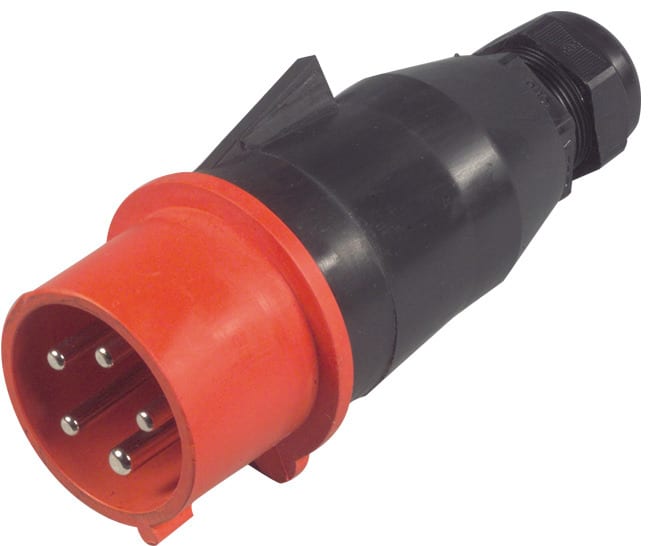 GIFAS - Vollgummi-CEE-Stecker 5x32A 400V IP44