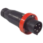 GIFAS - CEE-Stecker 5P 63A 6h gerade 400V IP44 Vollgummi