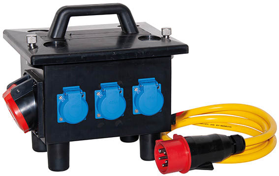 GIFAS - Mobiler Vollgummi Verteiler BR 6200 - IP44, stapelbar