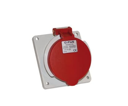 GIFAS - CEE Einbausteckdose schraeg 3x16A 230V 6h IP44