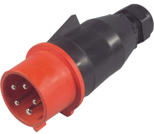 GIFAS - Vollgummi-CEE-Stecker 5x16A 400V IP44