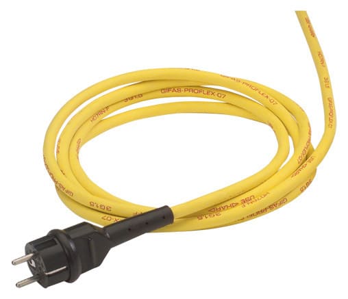 GIFAS - Geräteanschlussleitung, 5m H07RN-F 3x1,5 gelb, Schukost. 16A