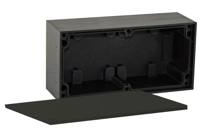 GIFAS - Gehäuse Vollgummi Abzweigdose leer 200x100x65 IP67 schwarz