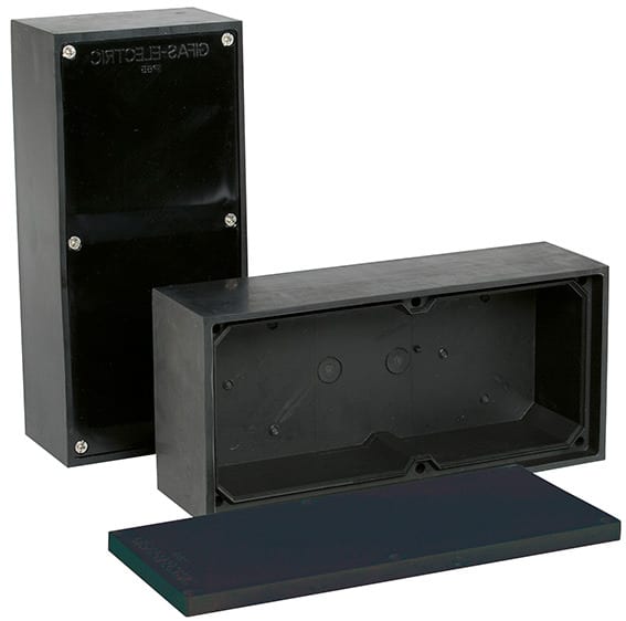 GIFAS - Vollgummi Gehäuse BR 2612 - IP65, schwarz