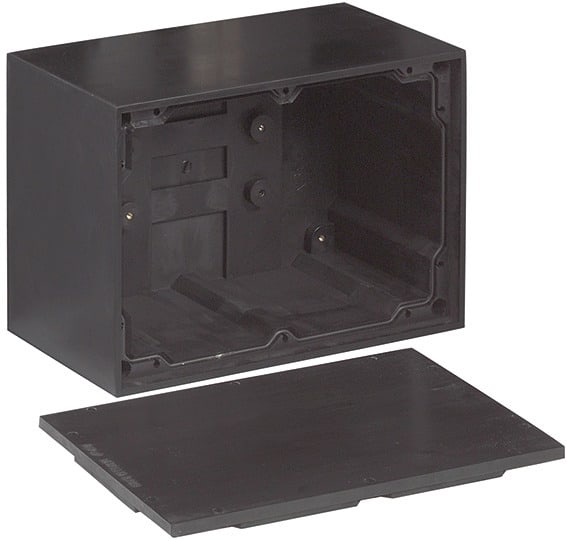GIFAS - Gehäuse Vollgummi Abzweigdose leer 360x250x173 IP65 schwarz