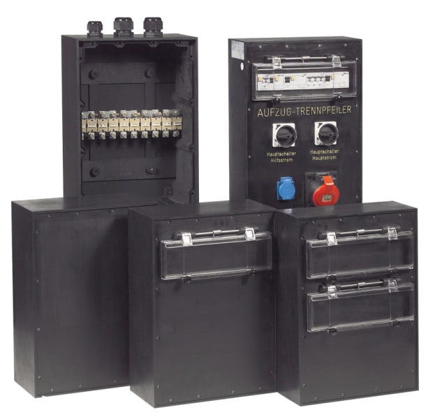GIFAS - Gehäuse Vollgummi Abzweigdose leer 500x360x133 IP65 schwarz