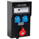 GIFAS - Vollgummi Steckdosenverteiler BR 7300 - IP44, 1/M32 unten