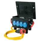 GIFAS - Steckdosenverteiler mobil, 2xCEE16 4xSchuko + FI