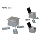 GIFAS - Bodensteckdose mit Klappdeckel, geschl. IP65, 2xSchuko 230V
