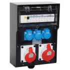 GIFAS - VG AP Steckdosenverteiler BR 7400 IP44 CEE32A CEE16A Schuko FI LS M32