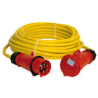 GIFAS - CEE Verlängerung, 15m Proflexx Kabel gelb, Stecker + Kupplung 32A