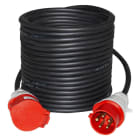GIFAS - CEE Verlängerung, 25m H07RN-F 5x2,5 schwarz, Stecker + Kupp. 16A