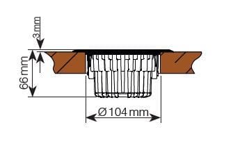GIFAS - GIFAS VisuLED Home Bodenabdeckring Aufsatz V4A, inkl. Befestigungsmaterial