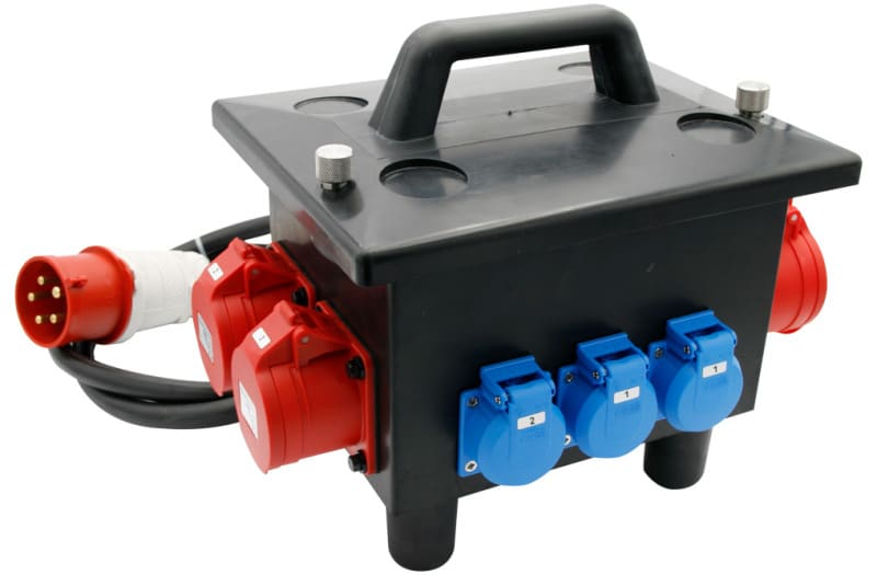 GIFAS - VG Steckdosenverteiler mobil BR 62HP IP44 1xCEE32A 2xCEE16A 3xSchuko FI LS 2m