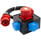 GIFAS - VG Steckdosenverteiler mobil BR 1212HP IP44 1xCEE 16A 3xSchuko 2m Zuleitung